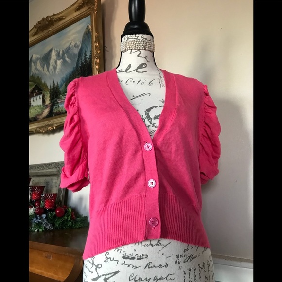 Allison Brittany NewYork Ruffle Cardigan PL New - Picture 5 of 9